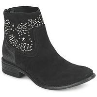 Meline VELOURS STARTER women\'s Low Ankle Boots in black