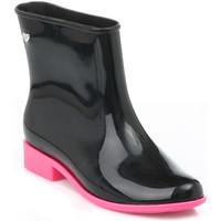 mel womens black and pink goji boots womens low ankle boots in black