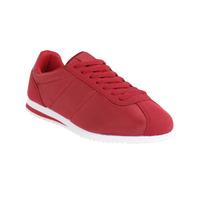 mens hurley quilted lace up fashion trainers in claret