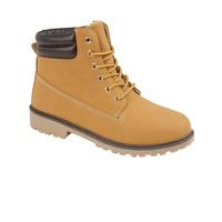 Mens Peak Lace Up Worker Boots In Sand