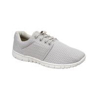 Mens Bexley Mesh Lace Up Running Trainers in Light Grey