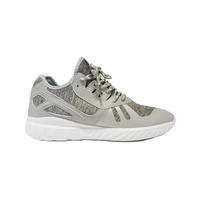 Mens Kai Lace Up Running Trainers with Panels in Grey