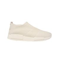 Mens Marion Printed Slip On Plimsolls in White