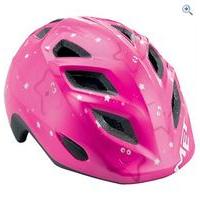 met genio kids bike helmet 52 57cm colour pink star