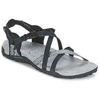 merrell terran lattice ii womens sandals in black