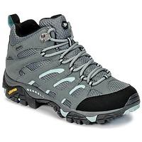 merrell moab mid gtx womens walking boots in grey