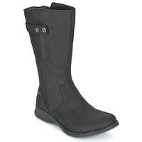 merrell travvy tall wtpf womens high boots in black