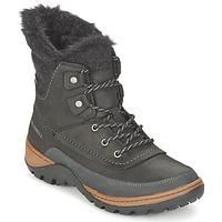 merrell sylva mid lace wtpf womens snow boots in black