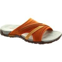 merrell terran slide ii womens sandals in orange