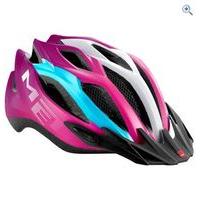 met crossover mtb road helmet 52 59cm colour pink cyan