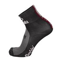 Medium/large Red Men\'s Santini Giro D\'italia Rovetta-bormio Race Socks