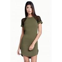 MESH INSERT DIPHEM DRESS