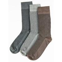 mens assorted patterned bamboo socks 3 pack size 6 11