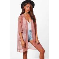 mesh kimono rose