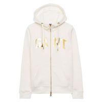 Metallic Logo Hoodie - White