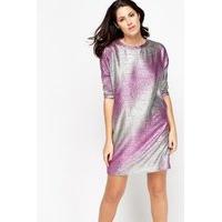 Metallic Shift Dress