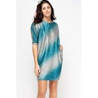 Metallic Shift Dress