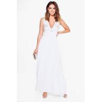 Melli Embellished Maxi Dress - white