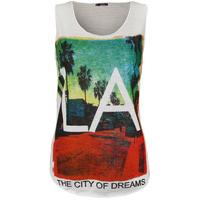 mercedes la print vest top white