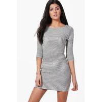 Metallic Jacquard Bodycon Dress - multi