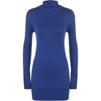 Melanie Turtle Neck Long Top - Royal Blue