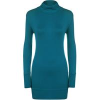 melanie turtle neck long top teal