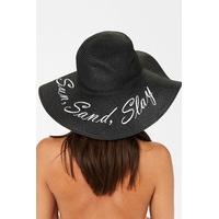 Megan McKenna Black Sun Sand Slay Sun Hat