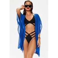 Megan McKenna Blue Tie Back Kimono