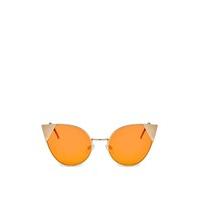 Megan McKenna Orange Mirrored Cat Eye Sunglasses