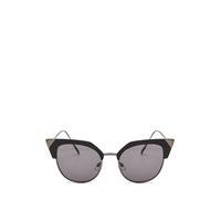 Megan McKenna Black Mirrored Cat Eye Sunglasses