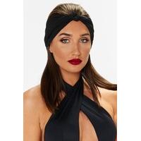 Megan McKenna Black Chiffon Head Scarf