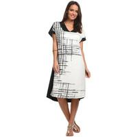 Mellem Dress GRAPHIC women\'s Dress in white