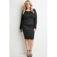 Metallic Ribbed Knit Skirt