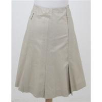 Mexx size 14 beige knee length skirt