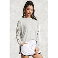 mesh dolphin hem mini skirt