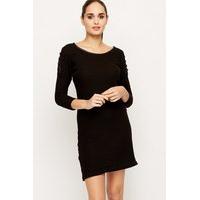 Mesh Shoulder Tunic Dress