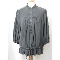 mexx size 14 grey silk blouse