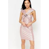 Metallic Detailed Bodycon Dress