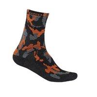 merino winter cycling socks blackorange s