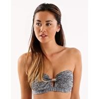 Melange Gathered Moulded Bandeau - Titanium