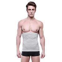 Men Body Shaper Tummy Slimming Belt High Waist Burn Fat Underwear Body Sculpting Slim Abdomen Cinched Gray NY014