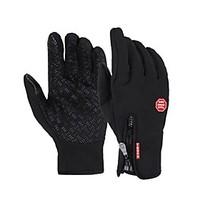 Men\'s Cycling Gloves/Winter Gloves Warm Fleece Full Finger Bike Bicycle GEL Touch Mittens Winter Waterproof
