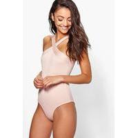 Melana Wrap Front Panel Rib Body - stone