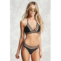 Mesh-Paneled Bikini Bottoms