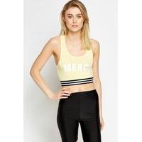 merci logo crop top