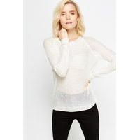 Mesh Back Sequin Top