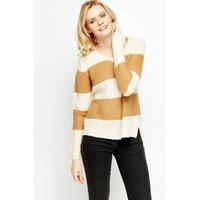 Metallic Insert Stripe Knit Jumper