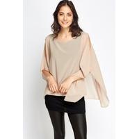 Mesh Overlay Sheer Top