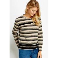 Metallic Striped Knit Jumper