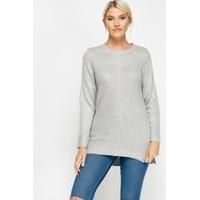 Metallic Cable Knit Jumper